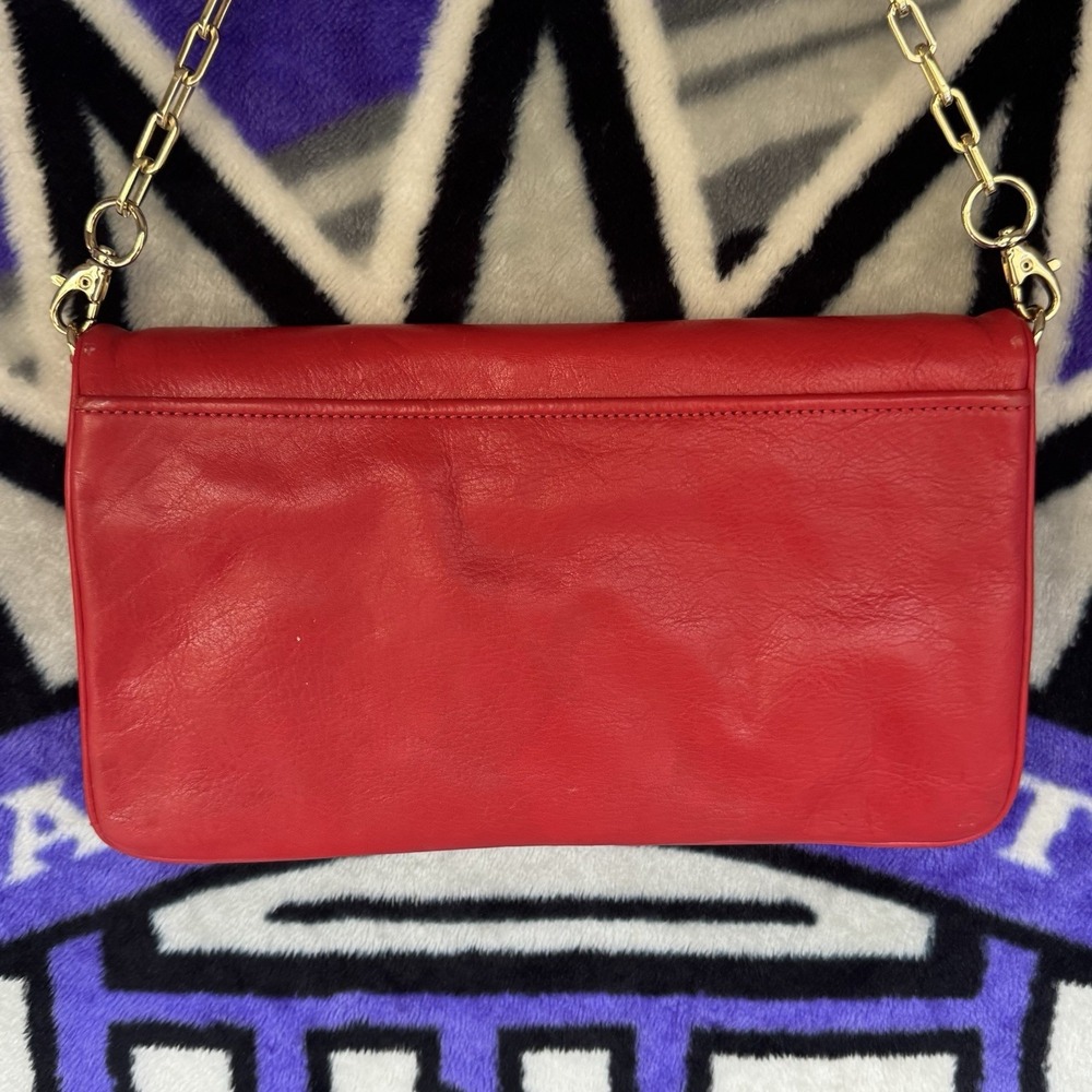 Tory Burch Red Bombe Reva Clutch - Picture 5 of 6